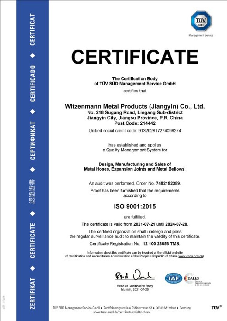 ISO 9001:2015 Certificate Witzenmann China _preview